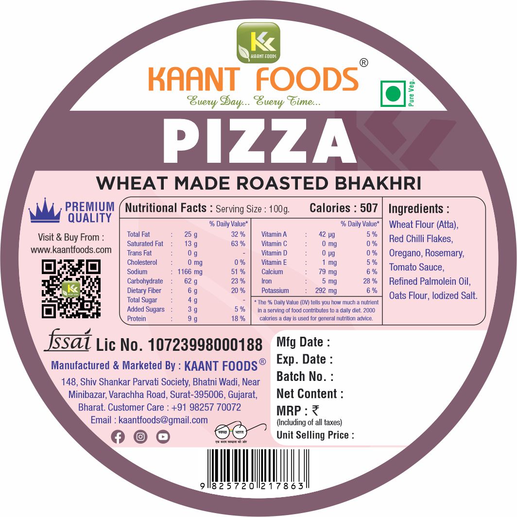 Pizza Bhakhri 200g.
