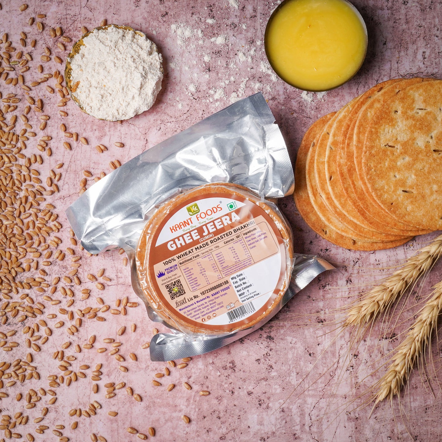 Ghee Jeera Bhakhri 200g.