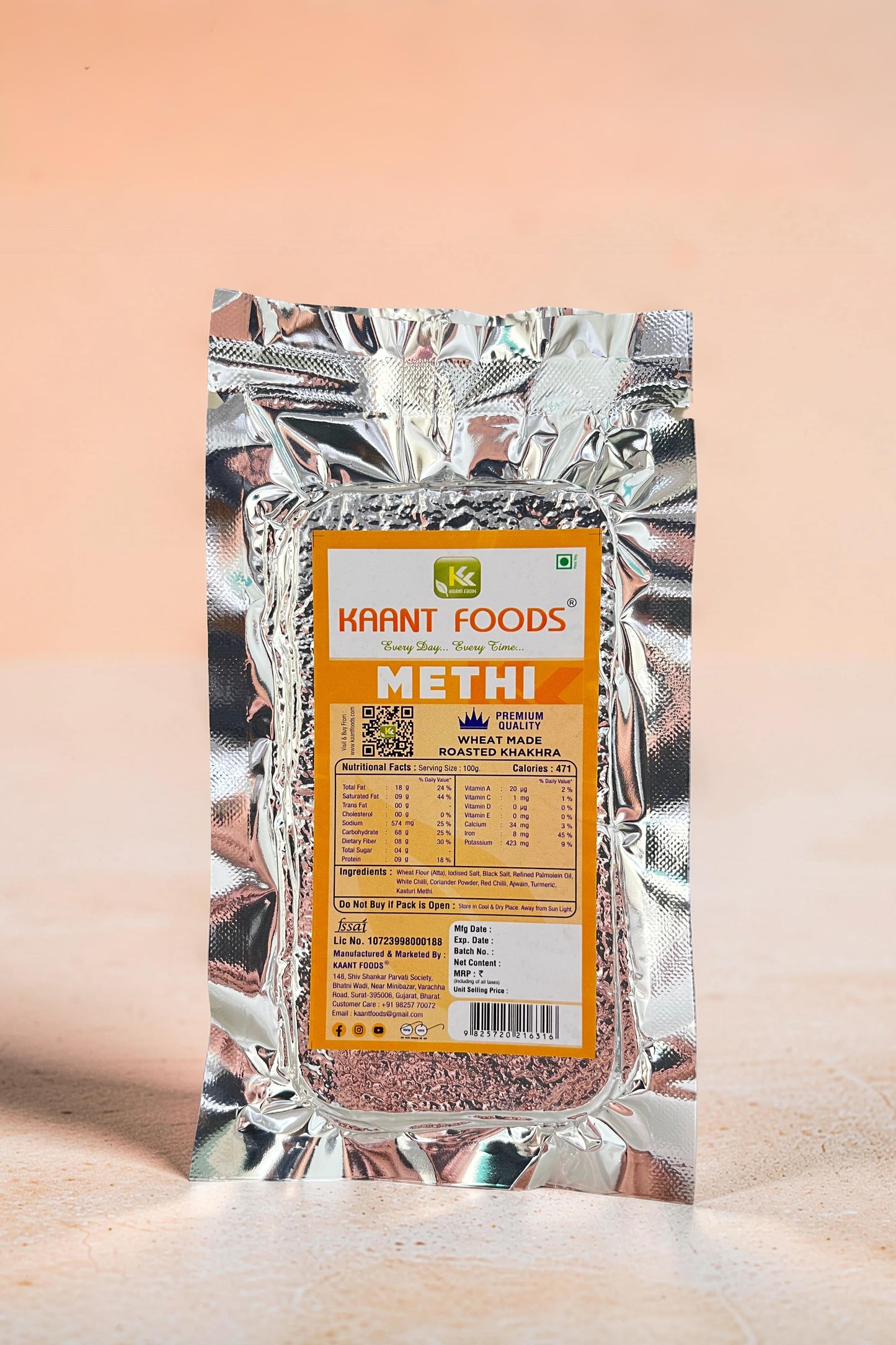 Methi khakhra